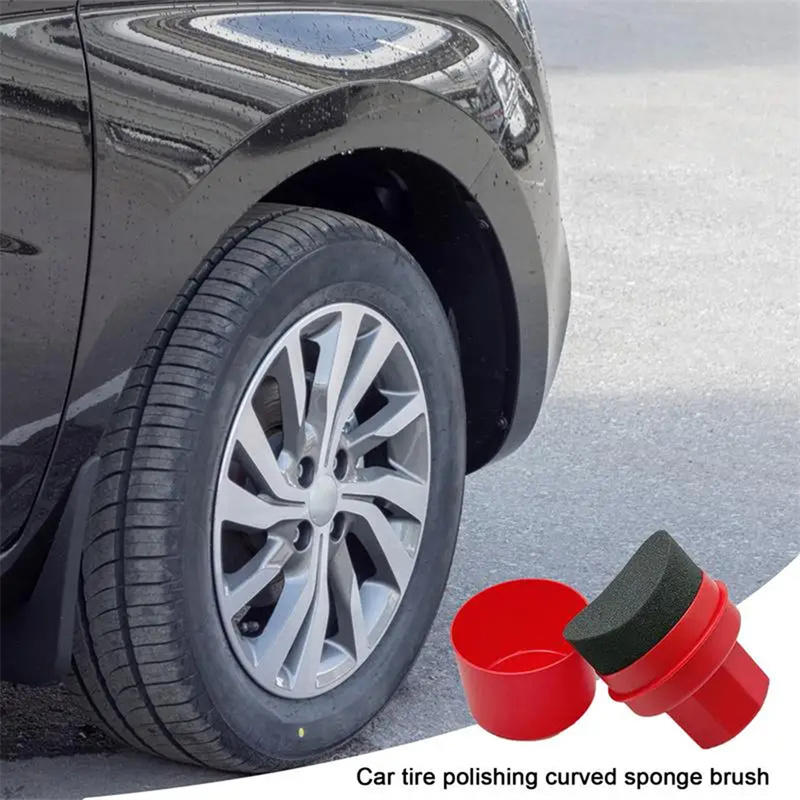 Wax Applicator Pad - Изогнутая губка для полировки автомобильных шин