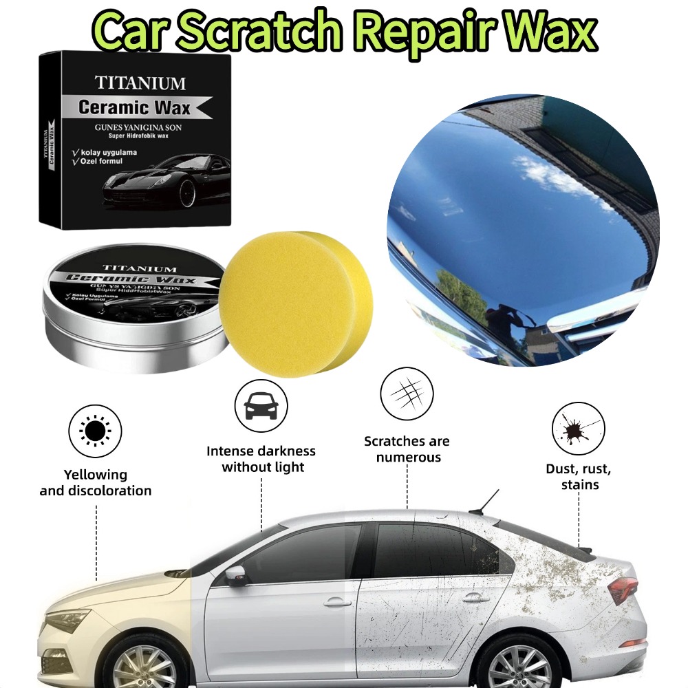 Car Wax Ceramic Coating - 100 г титаново-керамический воск-крем для удаления