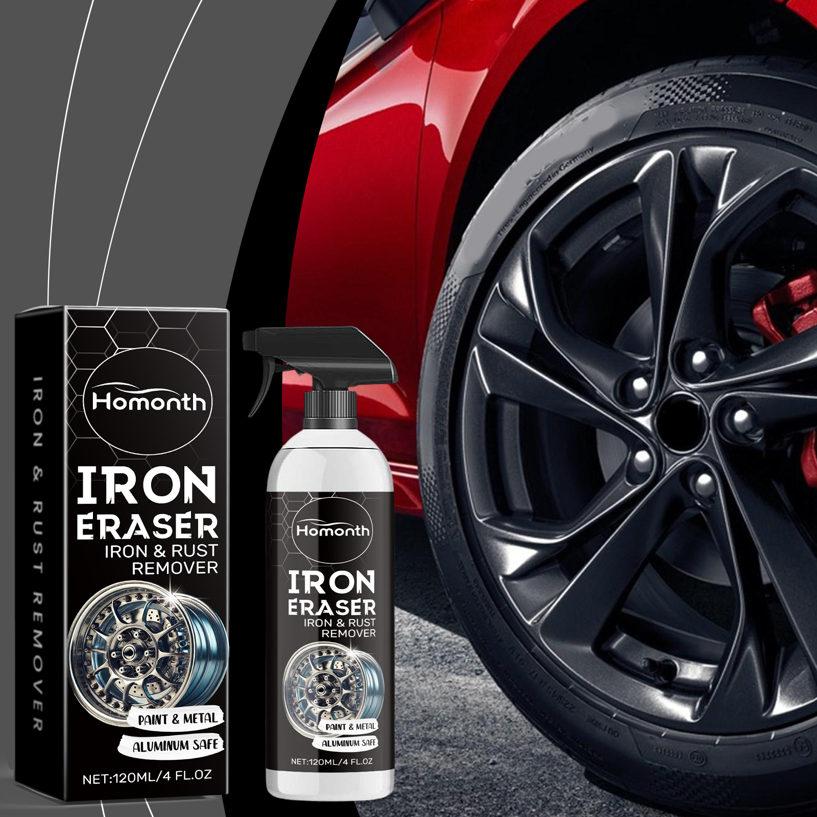 Спрей для удаления ржавчины с  – обзор и цена Wheel Cleaner Alloy