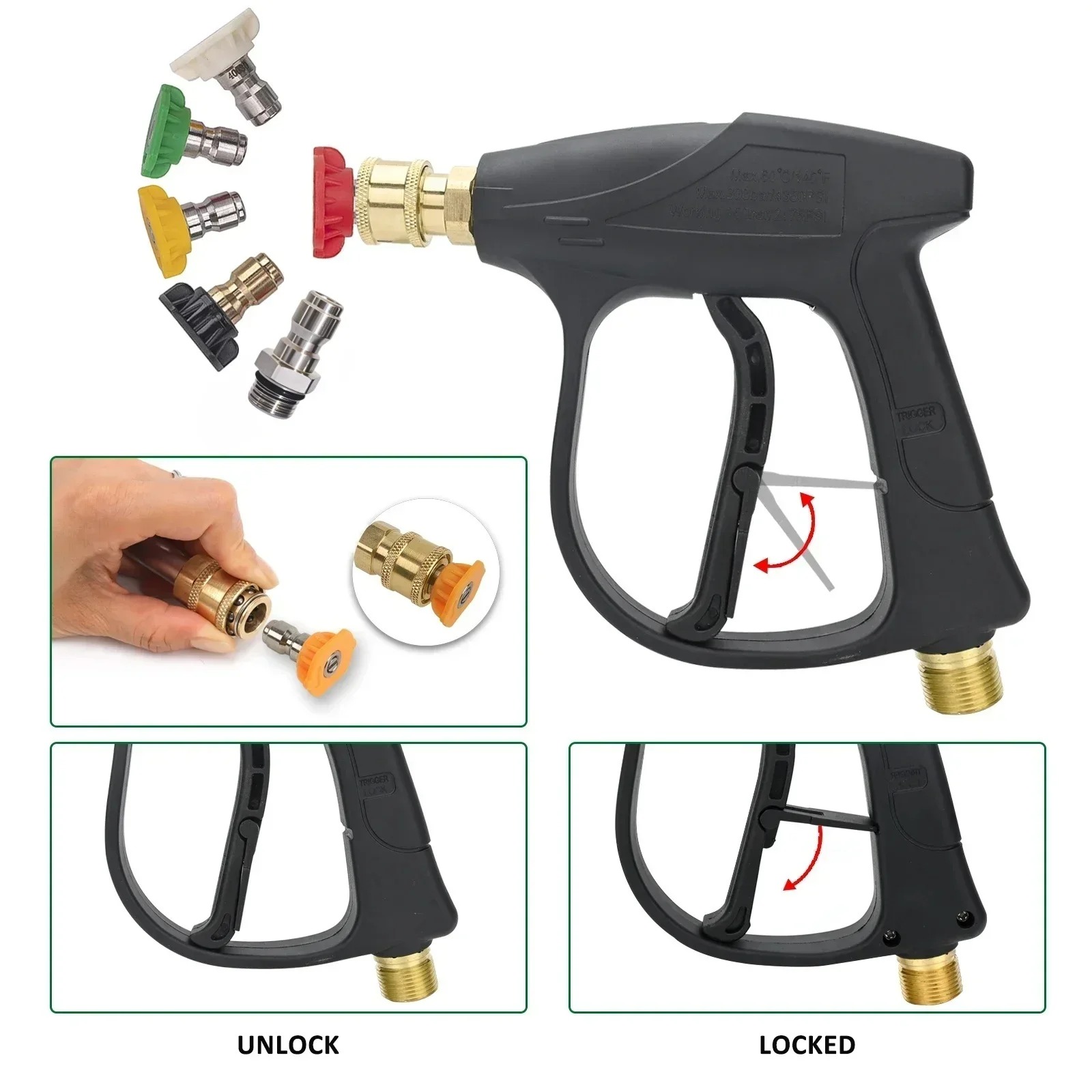 Комплект пенной насадки и пист – обзор и цена Pressure Washer Foam Gun