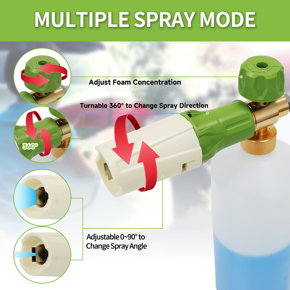 Алюминиевый пенопластовый пист – обзор и цена Pressure Washer Foam Gun