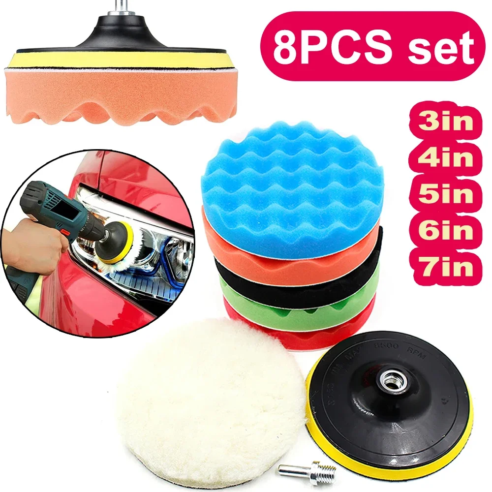 8 шт., комплект полировальных  – обзор и цена Polish Pad Set Buffer