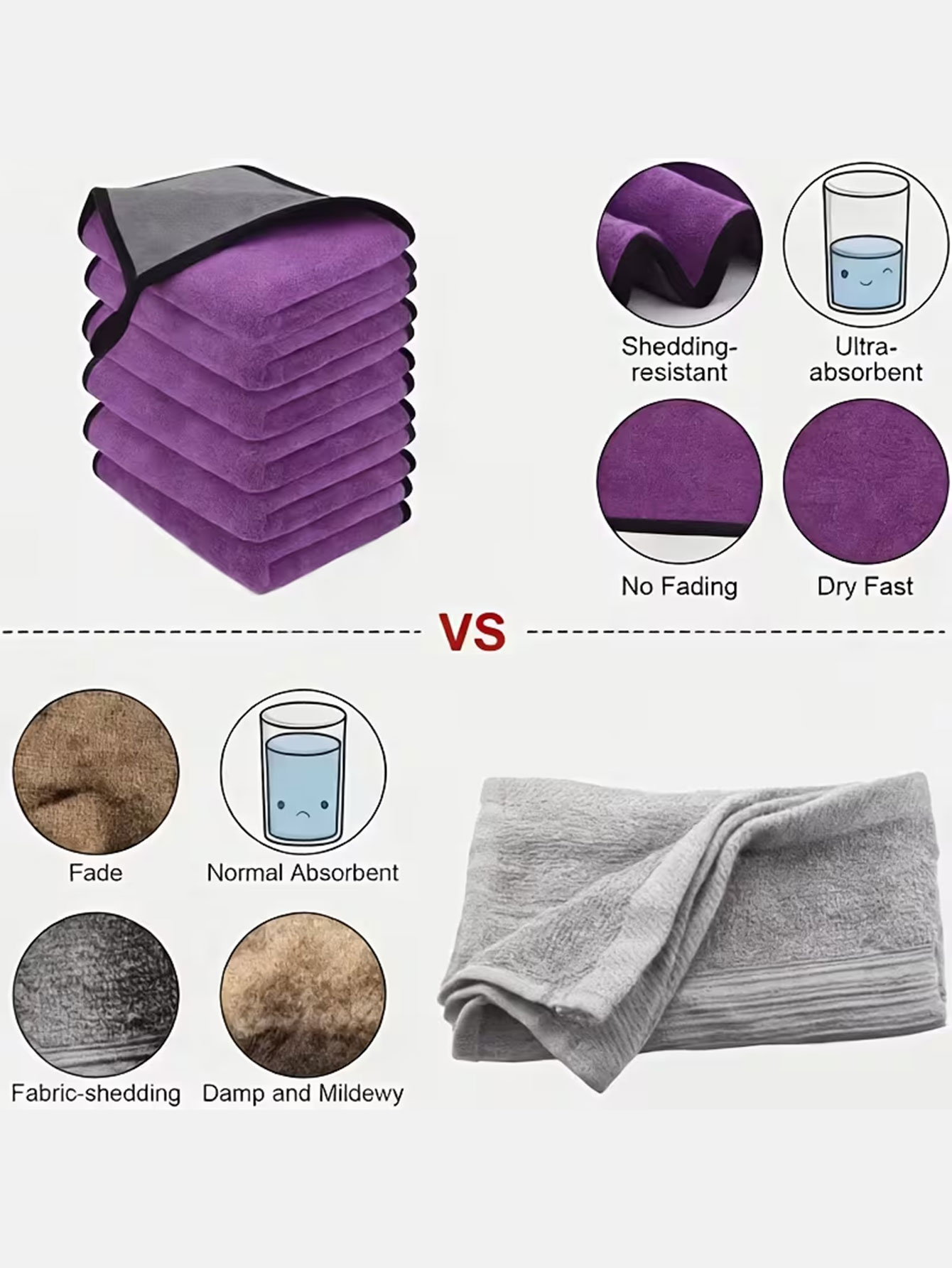 Набор из 10 двусторонних салфе – обзор и цена Microfiber Towel Detailing