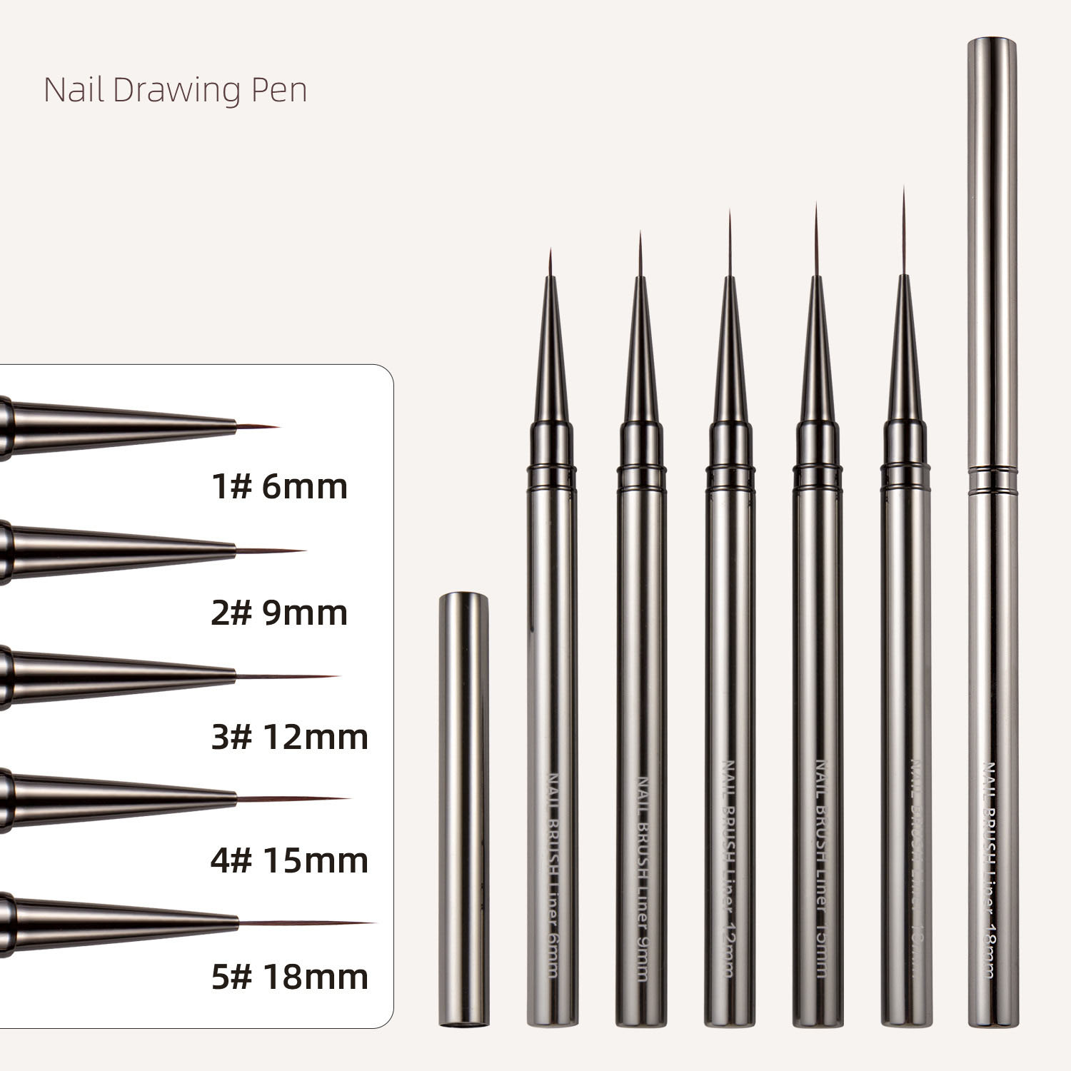 Набор кистей для дизайна ногте – обзор и цена Detailing Brush Set