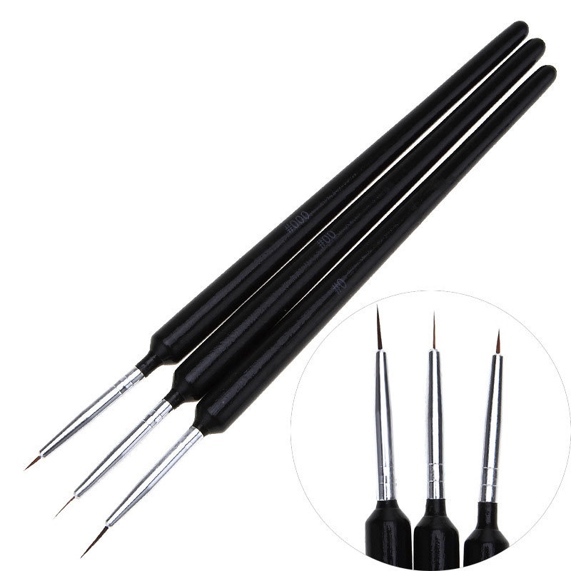 Набор из 3 ультратонких кистей – обзор и цена Detailing Brush Set