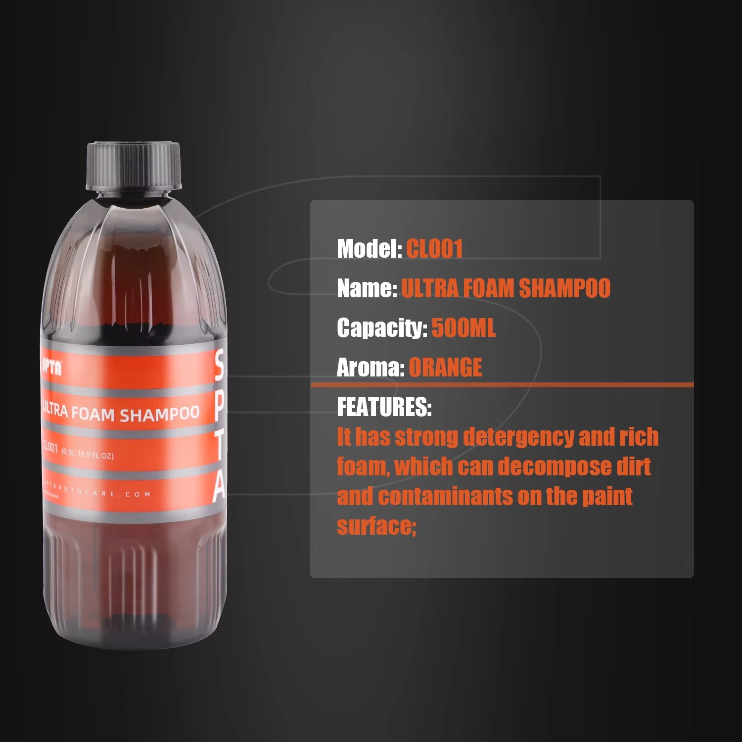Шампунь SPTA Ultra Foam (16 ун – обзор и цена Car Shampoo Ph