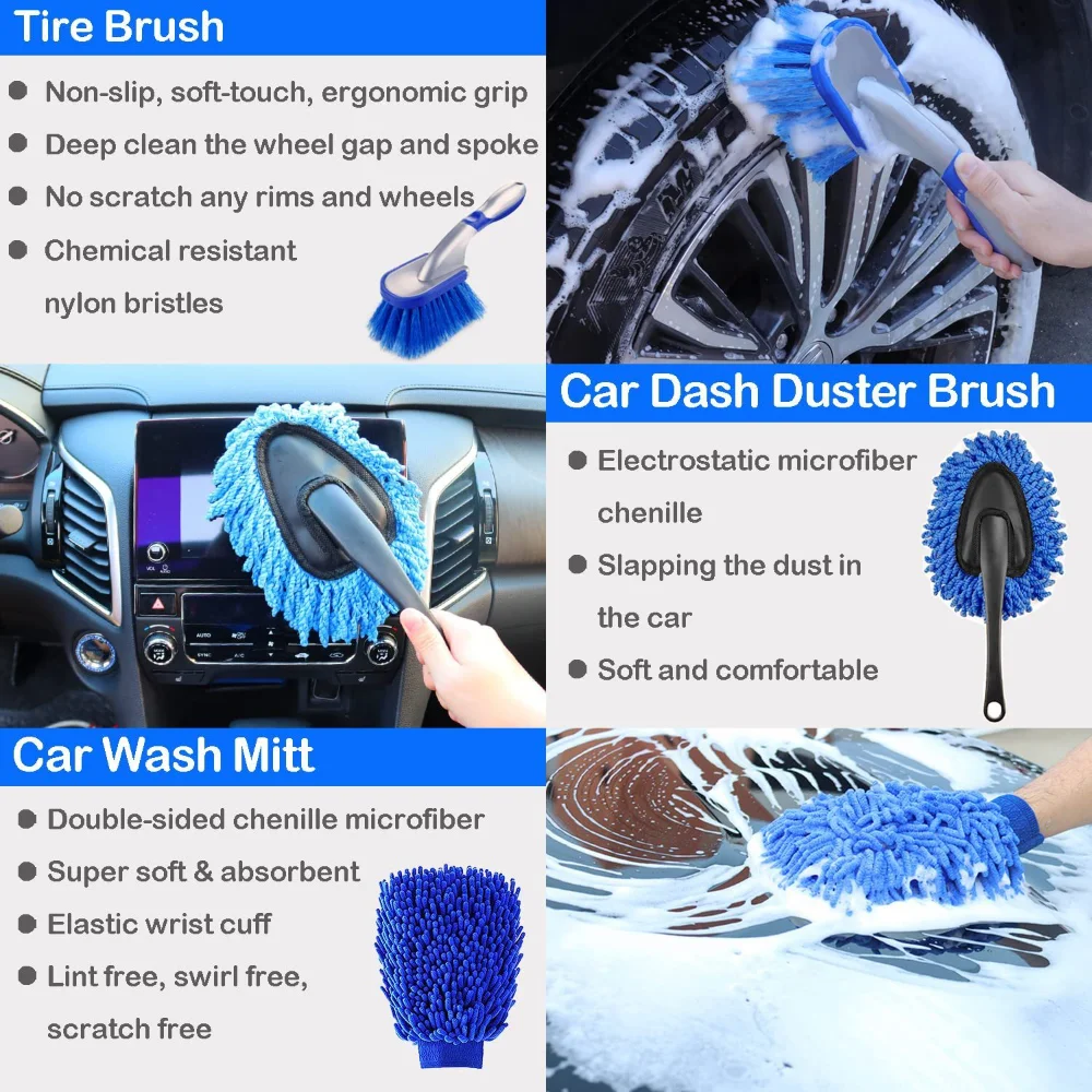 Набор щеток для мойки автомоби – обзор и цена Dirt Brush Interior